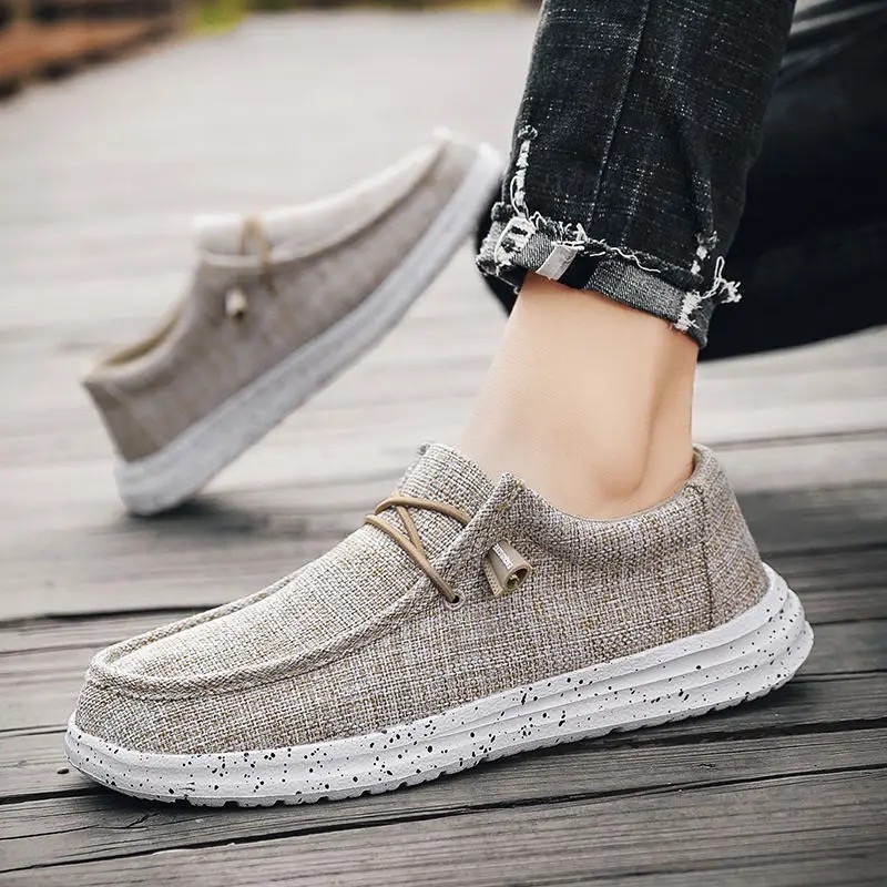 Casual Walking Shoes Slip on Soft Wood Insole Dude Men's Loafers